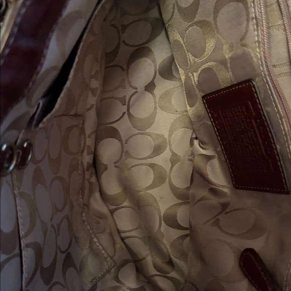 Coach Rich Brown Leather Shoulder Bag - Picture 7 of 7